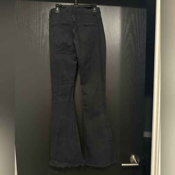 AMAZON WOMENS DISTRESSED BELL BOTTOM JEANS - Picture 4 of 4